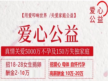 万全捐卵助孕生子 爱心志愿者招募